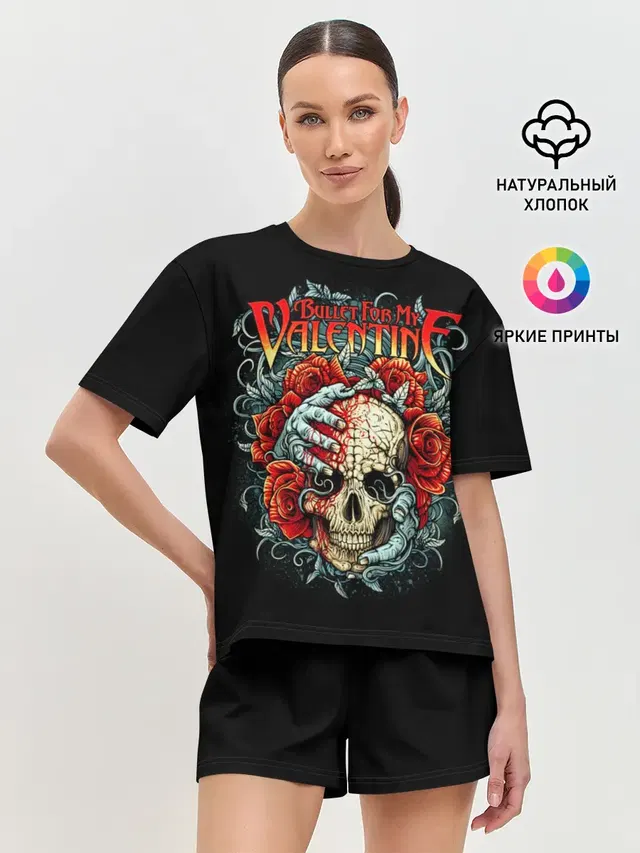 Женская пижама с шортами