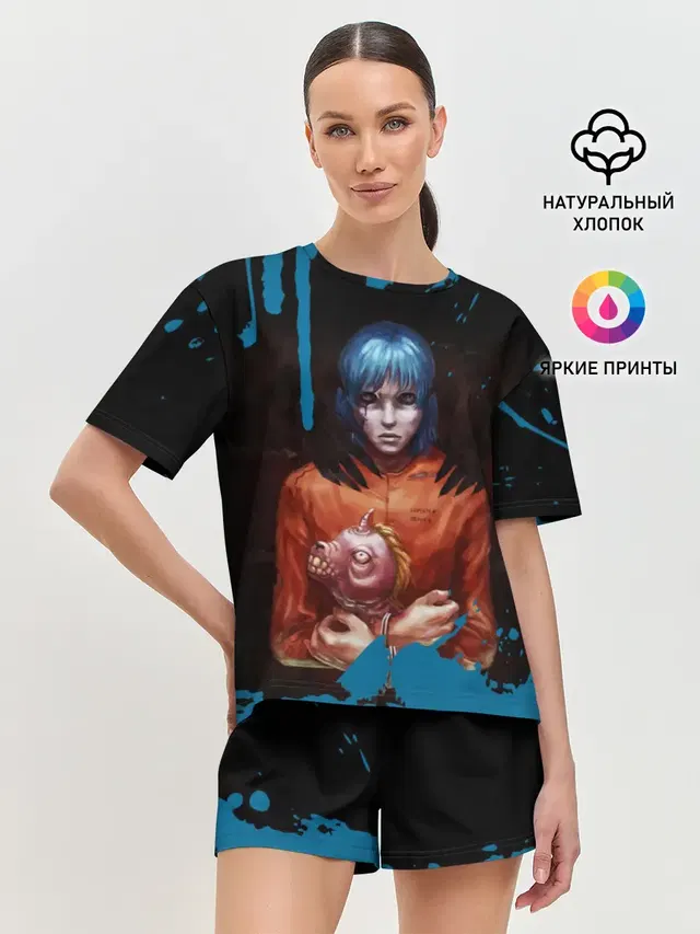 Женская пижама с шортами