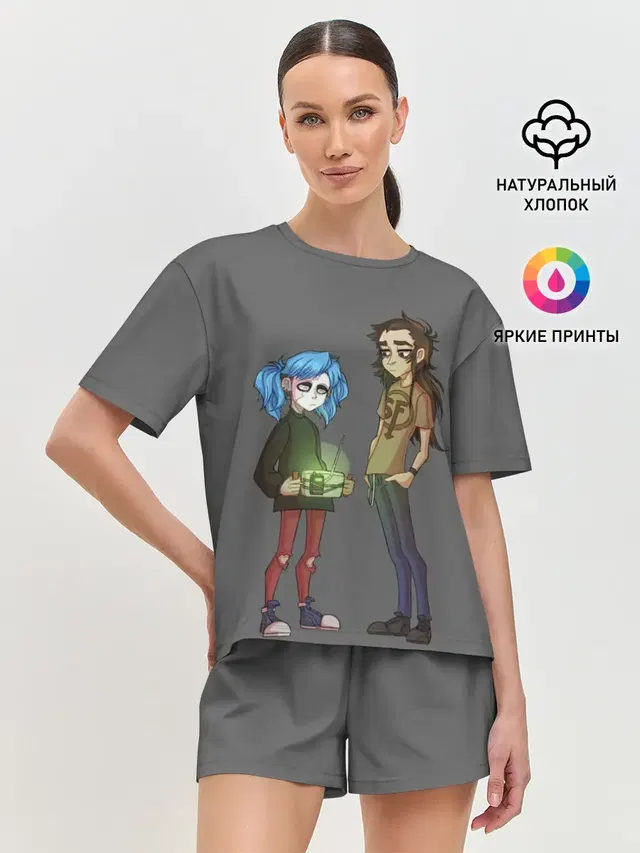 Женская пижама с шортами