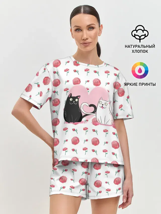 Женская пижама с шортами