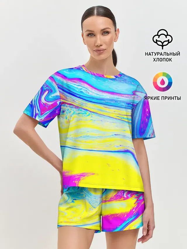 Женская пижама с шортами
