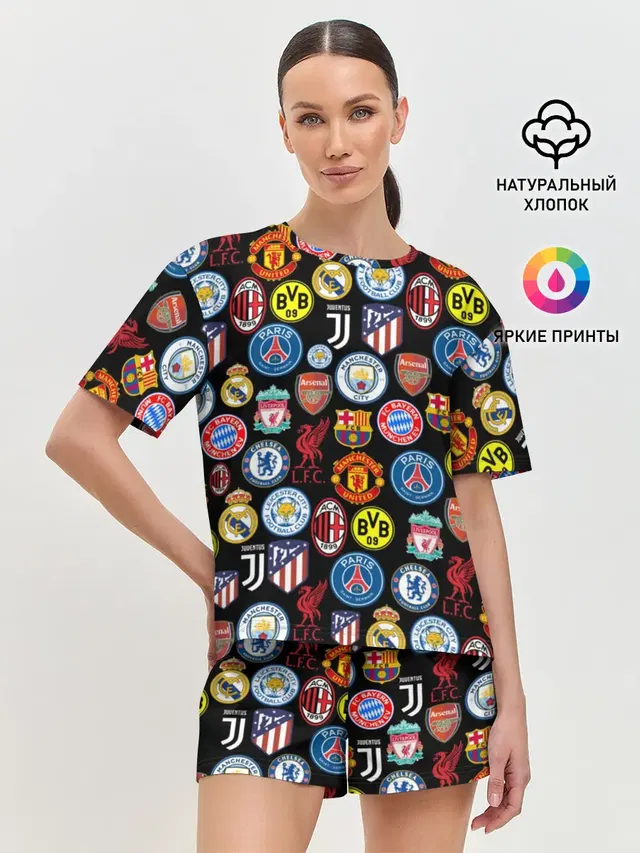 Женская пижама с шортами