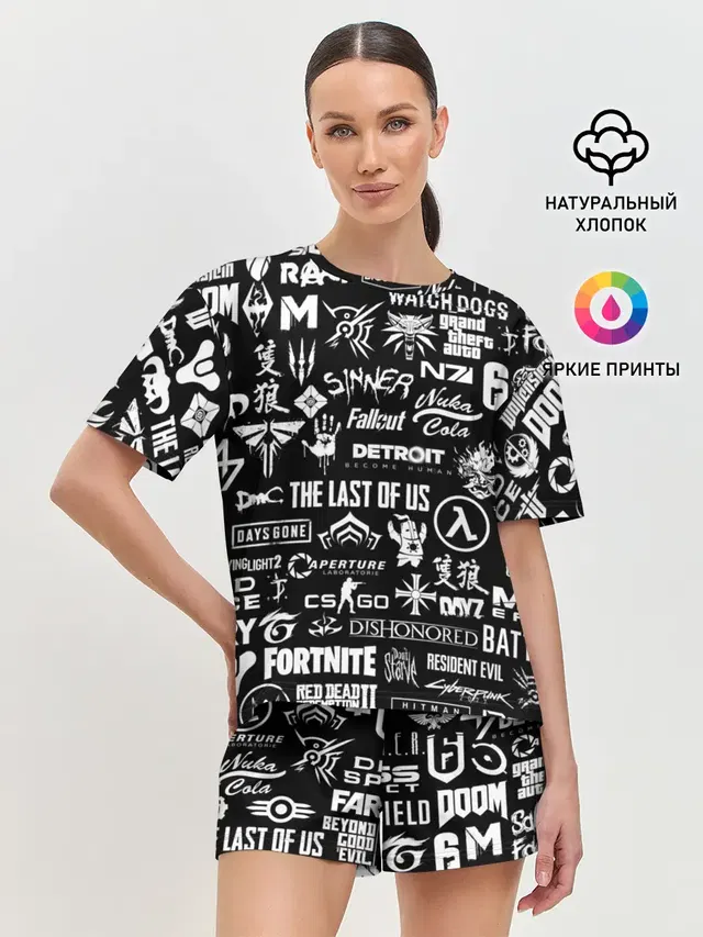Женская пижама с шортами