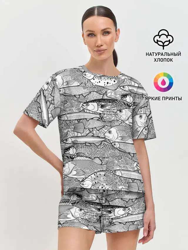 Женская пижама с шортами