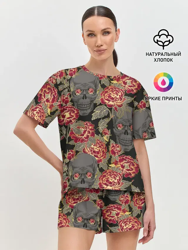Женская пижама с шортами