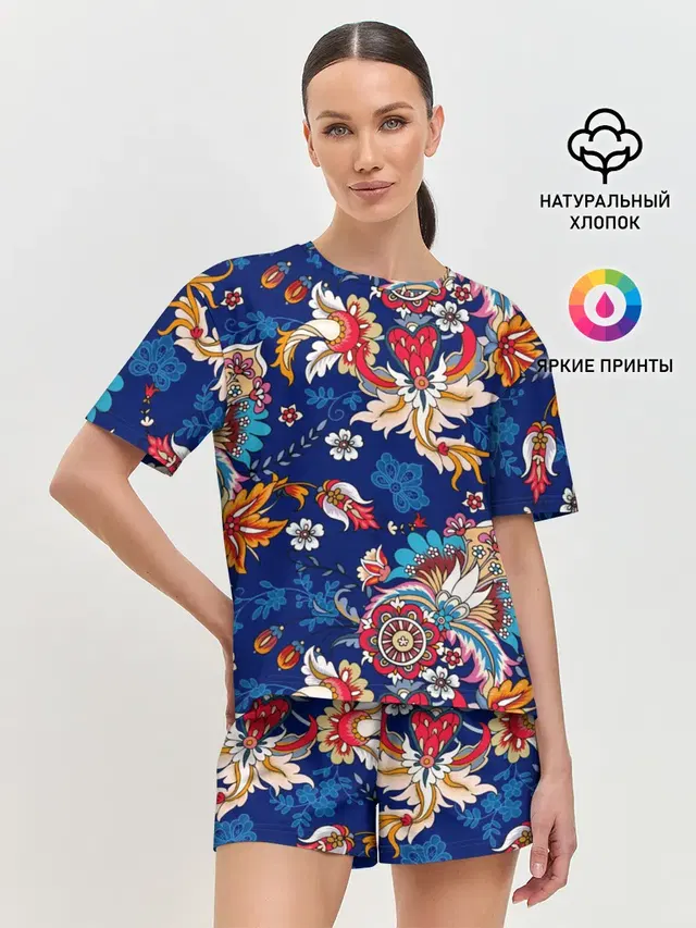 Женская пижама с шортами