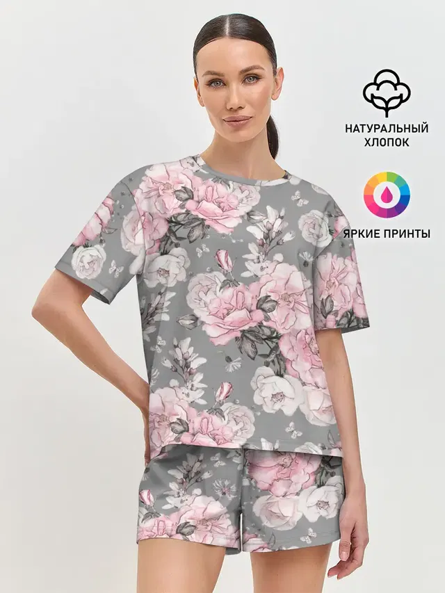 Женская пижама с шортами