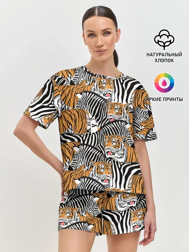 Женская пижама с шортами