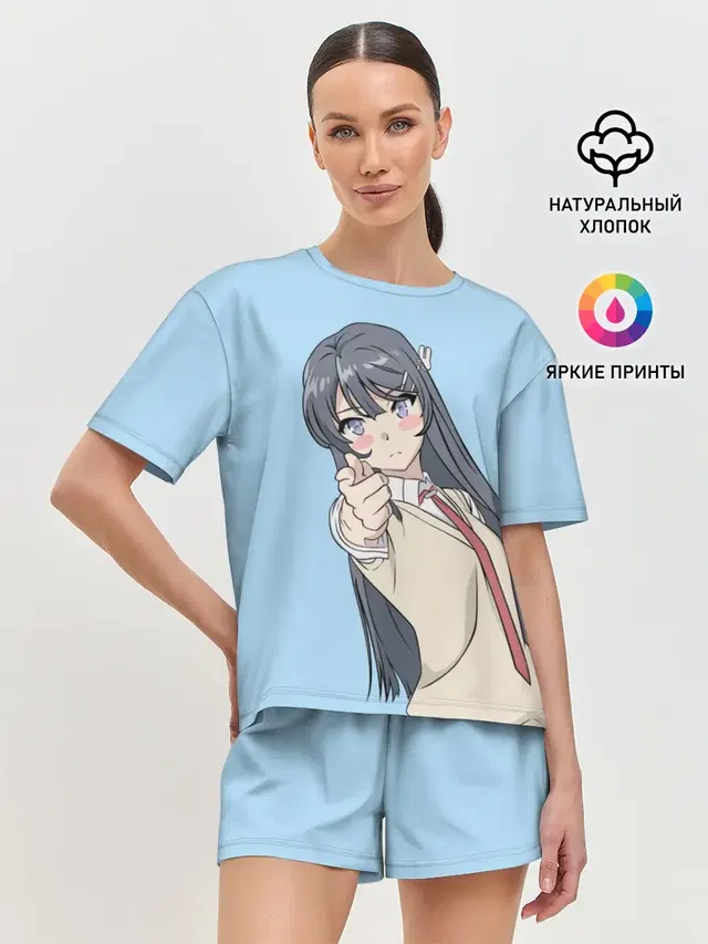 Женская пижама с шортами