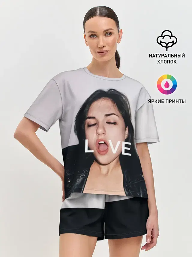 Женская пижама с шортами