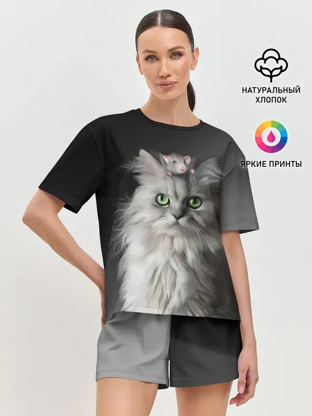 Женская пижама с шортами