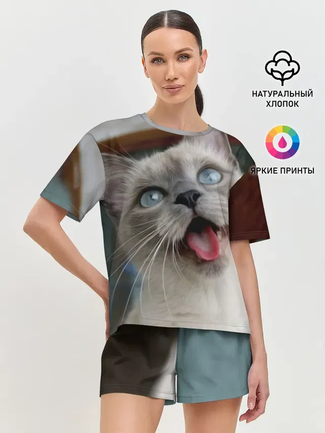 Женская пижама с шортами