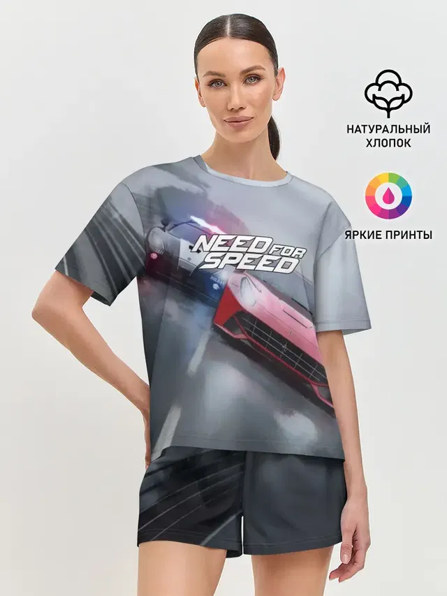 Женская пижама с шортами