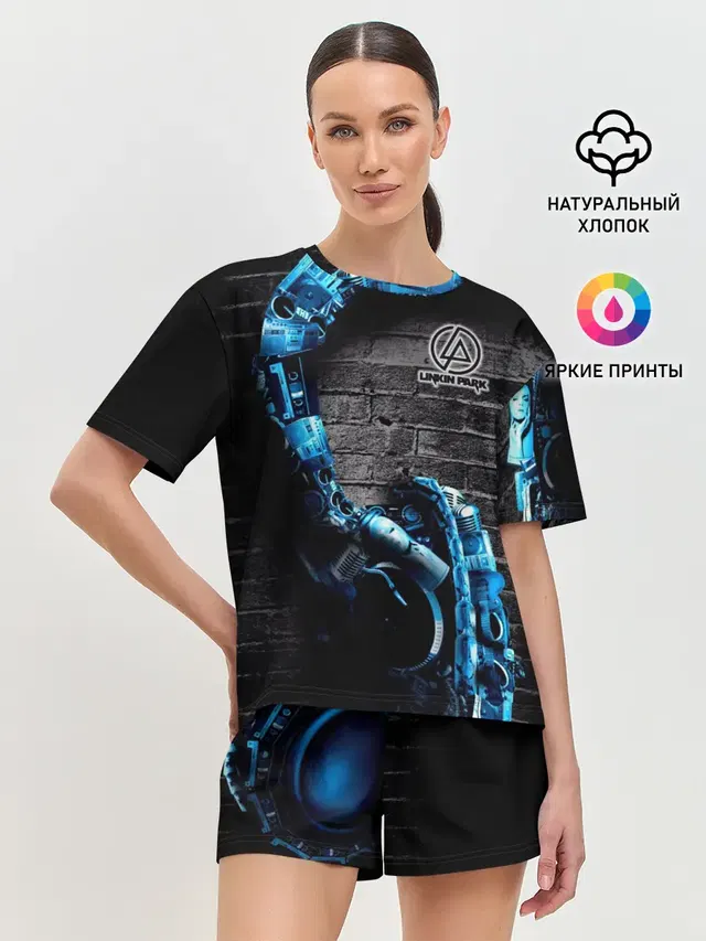 Женская пижама с шортами