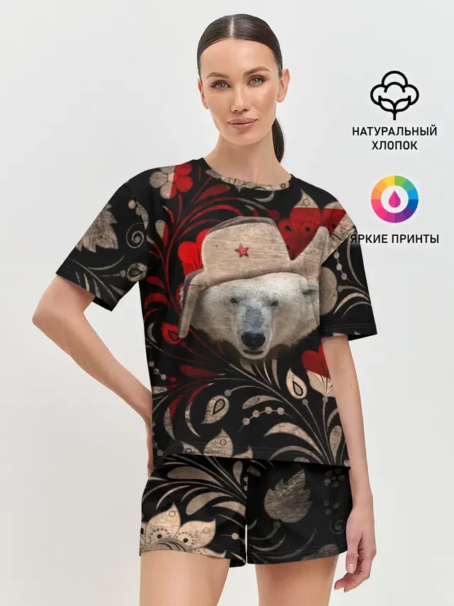 Женская пижама с шортами