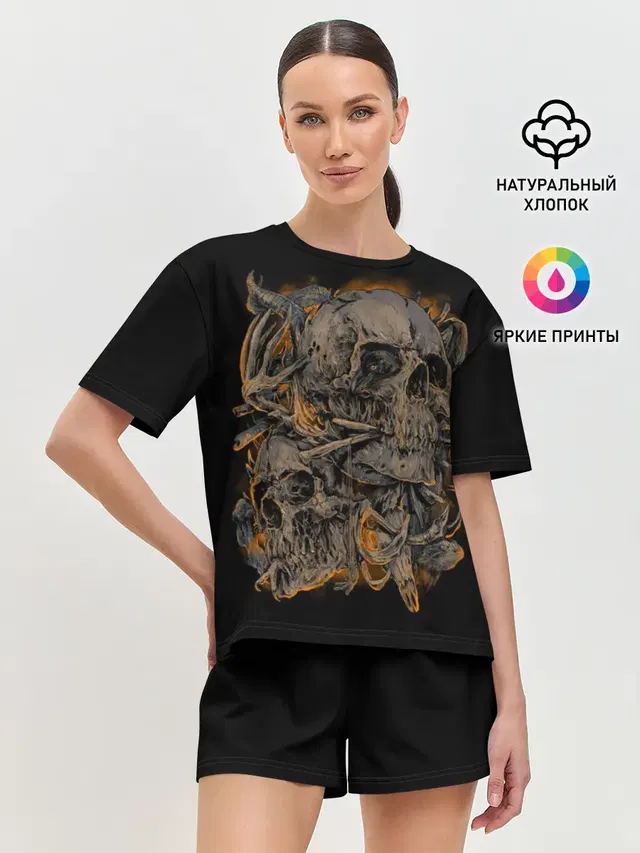 Женская пижама с шортами