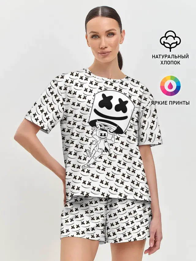 Женская пижама с шортами