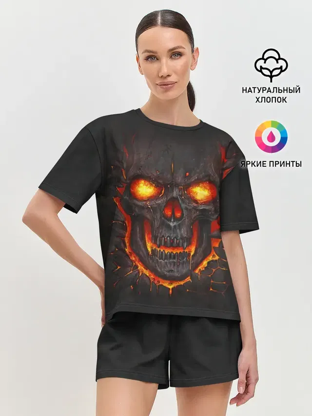 Женская пижама с шортами