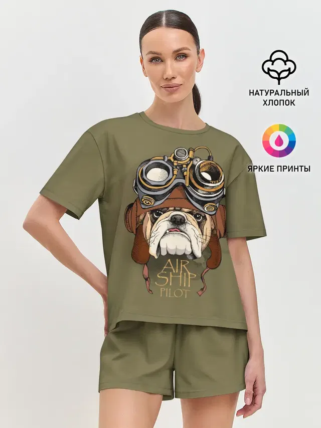 Женская пижама с шортами