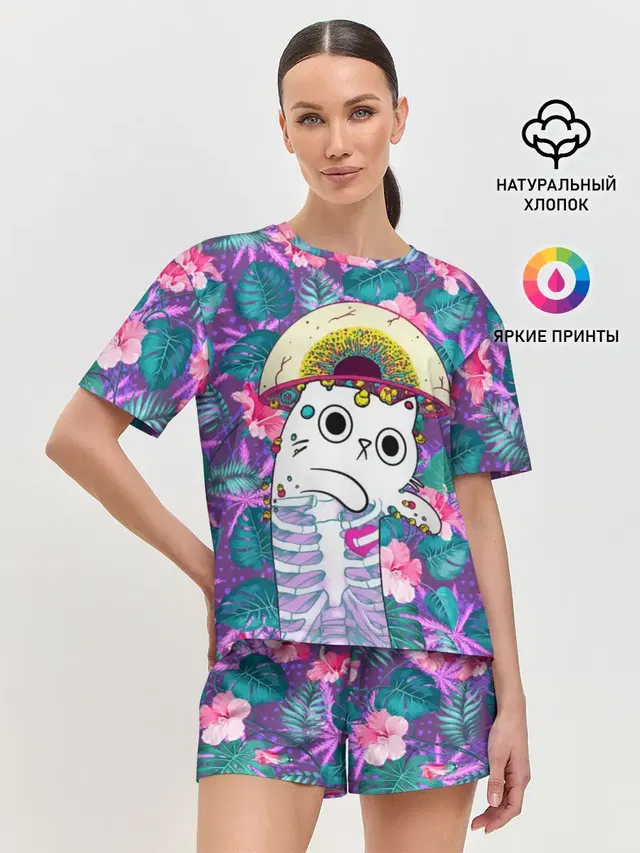 Женская пижама с шортами