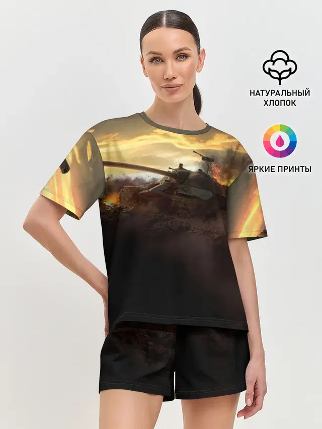 Женская пижама с шортами