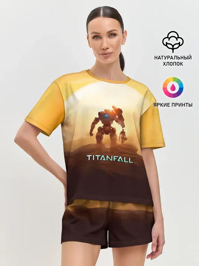 Женская пижама с шортами с принтом «Titanfall»