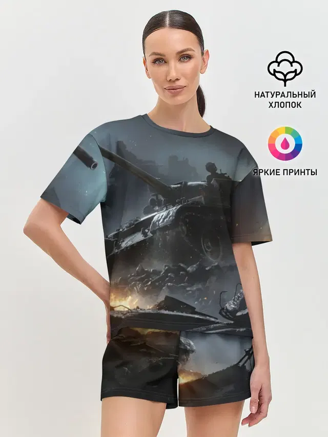Женская пижама с шортами