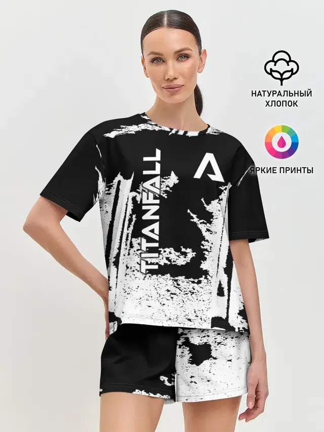 Женская пижама с шортами с принтом «Titanfall»