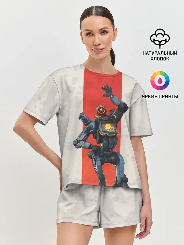 Женская пижама с шортами с принтом «Apex Legends — APEX LEGENDS - Pathfinder»