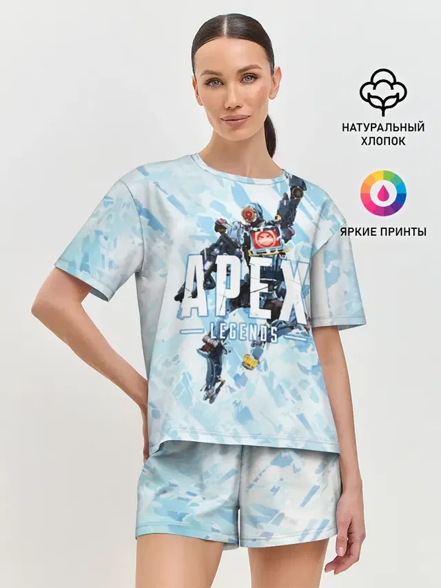 Женская пижама с шортами с принтом «APEX LEGENDS - Pathfinder»