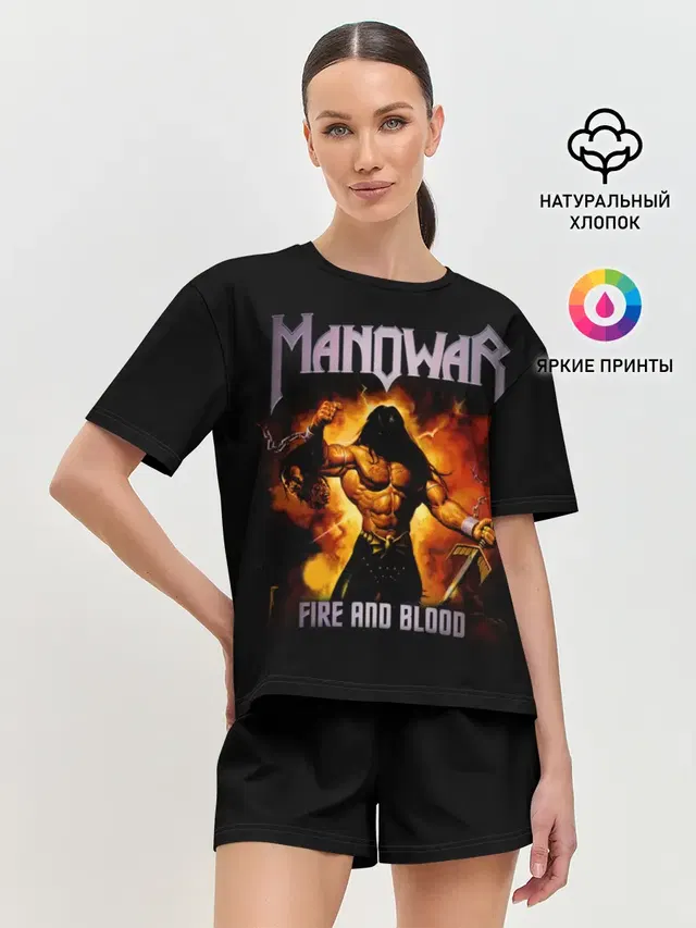Женская пижама с шортами