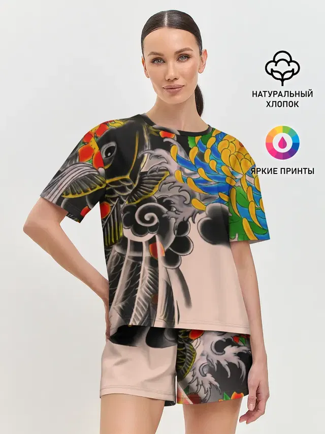 Женская пижама с шортами