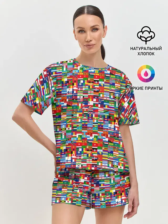 Женская пижама с шортами