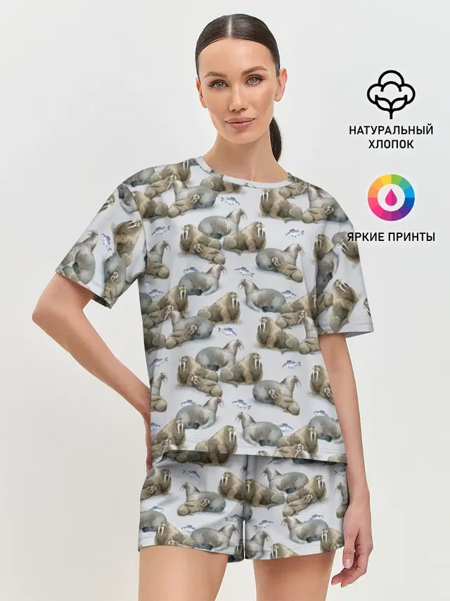 Женская пижама с шортами