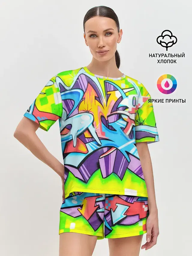 Женская пижама с шортами
