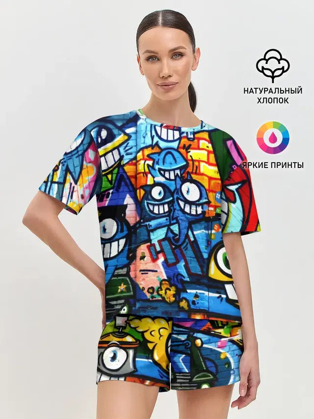 Женская пижама с шортами