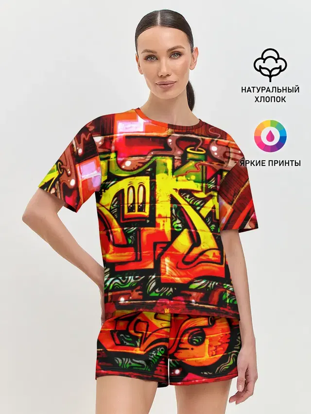 Женская пижама с шортами