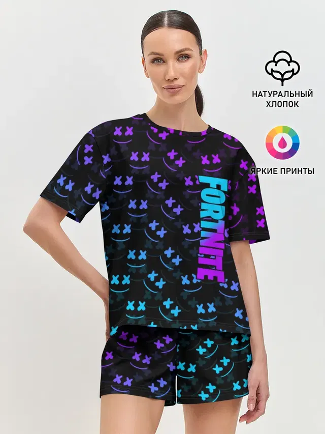 Женская пижама с шортами