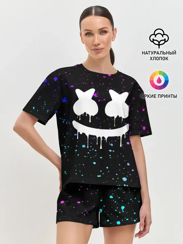 Женская пижама с шортами