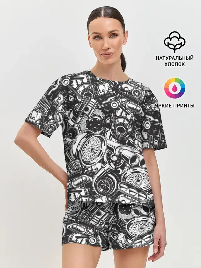 Женская пижама с шортами
