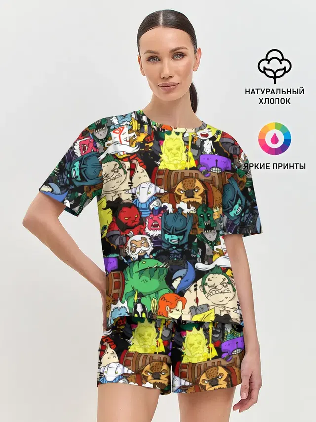 Женская пижама с шортами