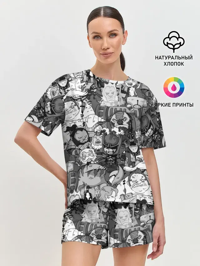 Женская пижама с шортами