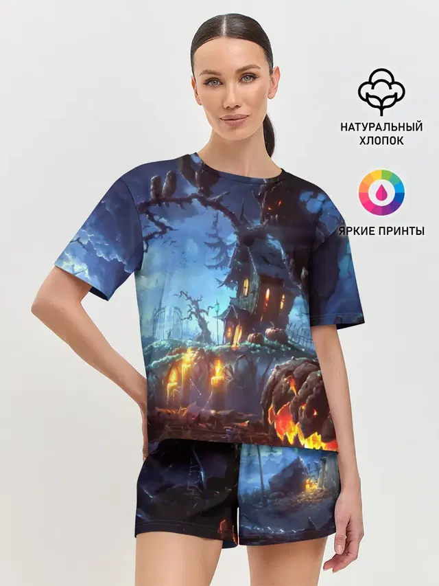 Женская пижама с шортами