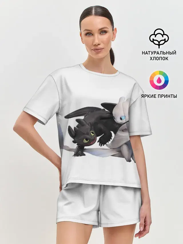 Женская пижама с шортами