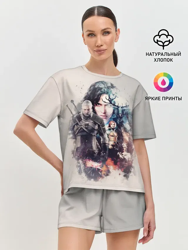 Женская пижама с шортами