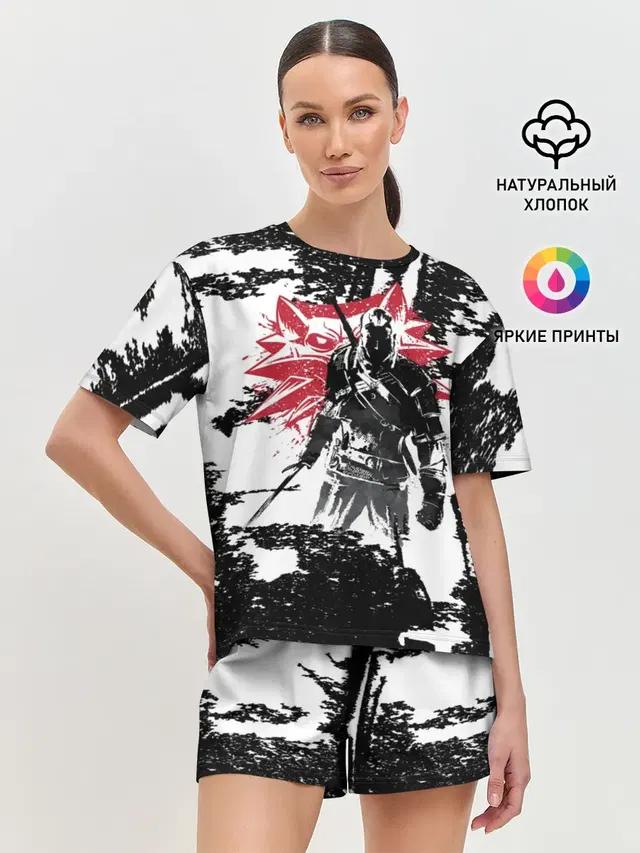 Женская пижама с шортами