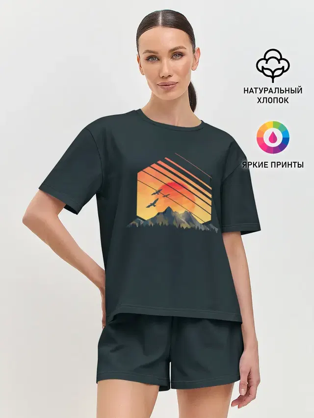 Женская пижама с шортами