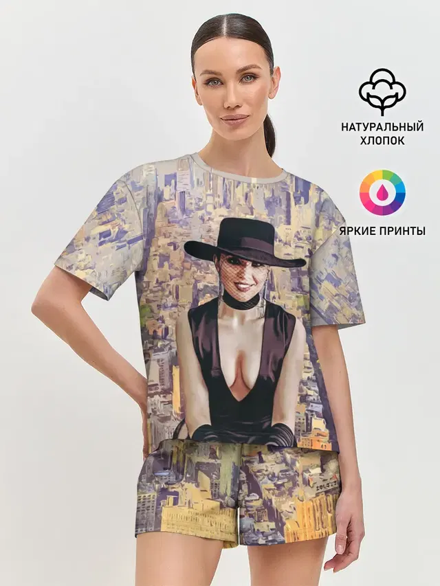Женская пижама с шортами