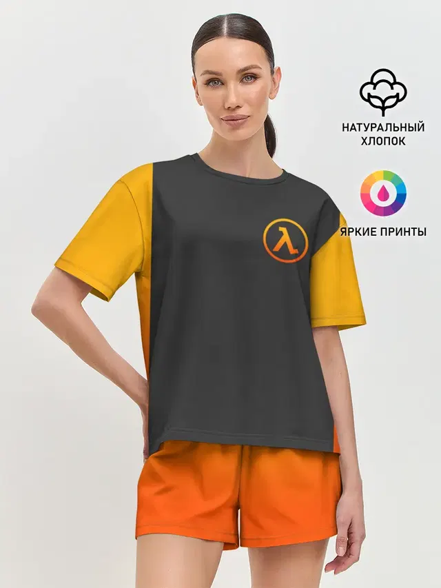 Женская пижама с шортами с принтом «Half-Life»