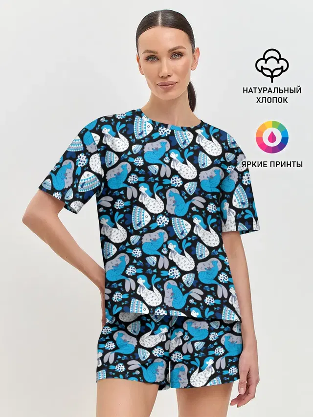 Женская пижама с шортами